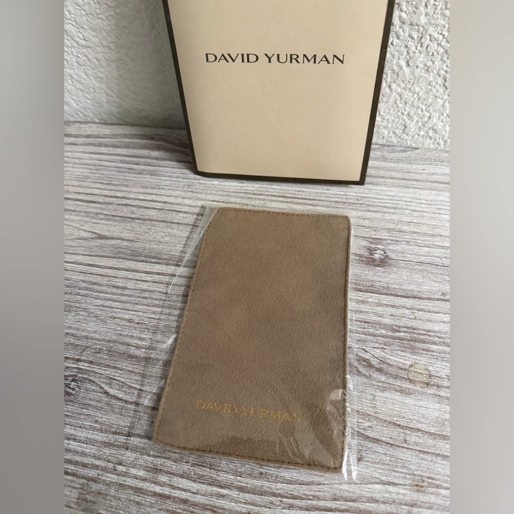 David Yurman jewelry polishing cloth with Gold Lettering